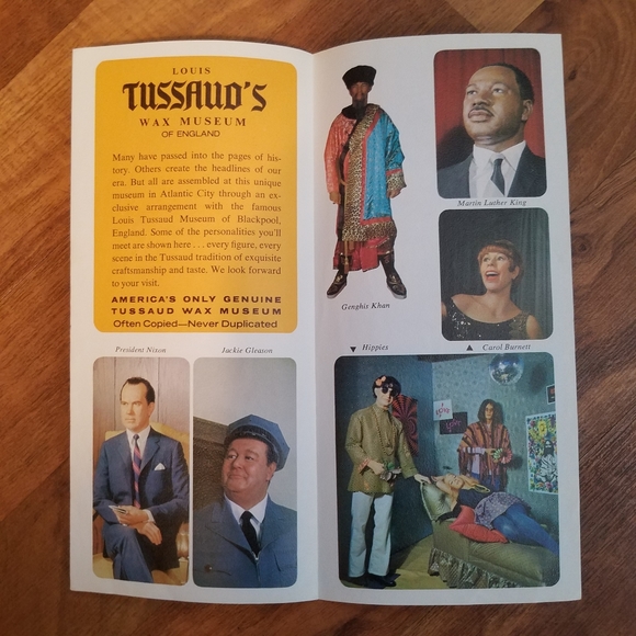 Louis Tussaud's English Wax Museum Brochure Carol Burnett Martin Luther King - Picture 1 of 4